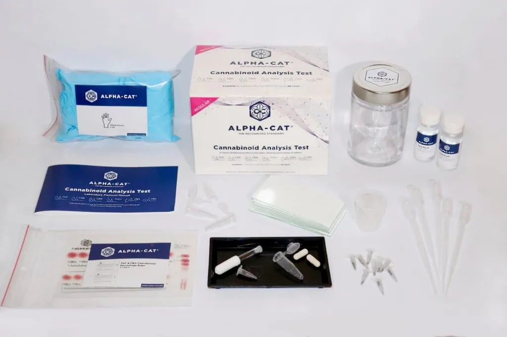 Kit de test régulier de cannabinoïdes - contenu